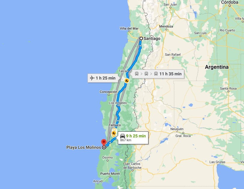 Playa Los Molinos, Valdivia